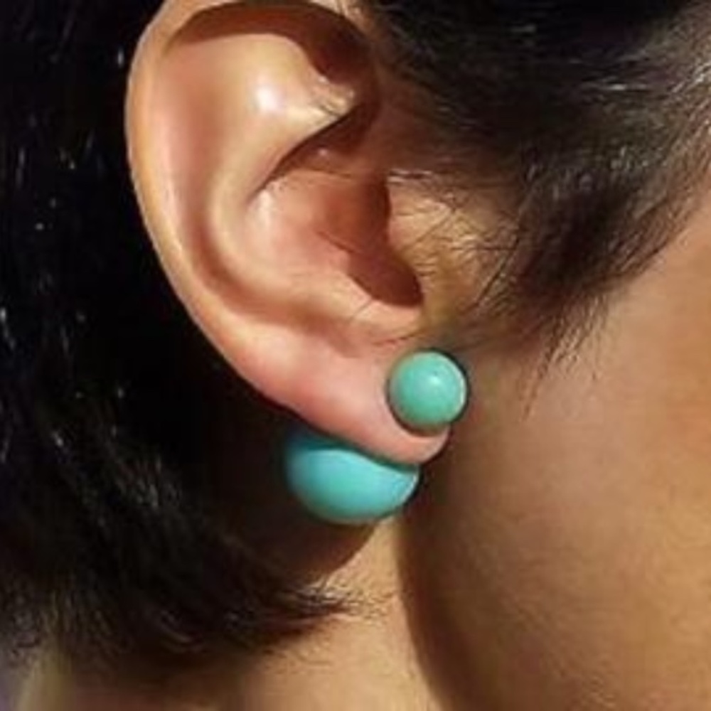 Double sided Blue earrings*NEW